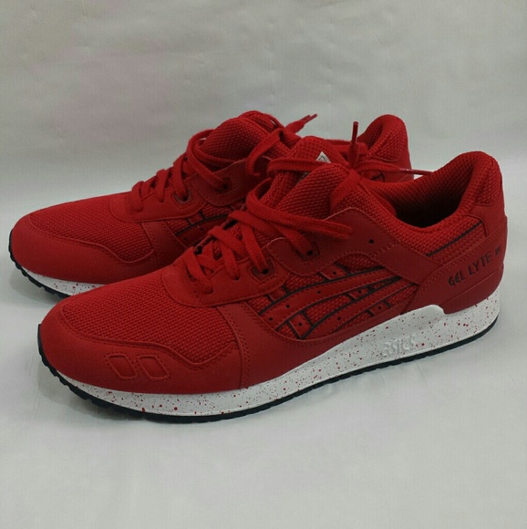 asics gel lyte 3 red red